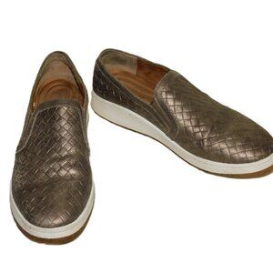 AETREX Women's Kenzie Slip On Comfort Shoes Sneakers Embossed Leather Size 8.5
